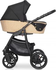 Детская коляска 2 в 1 Expander Elite 01 Banana (черная ткань – желтая ткань)